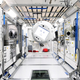 Composite image of CIMON, showing how the bot will look once it’s deployed on the ISS. Seems friendly enough,